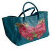 Hand Painted Floral Small Tote